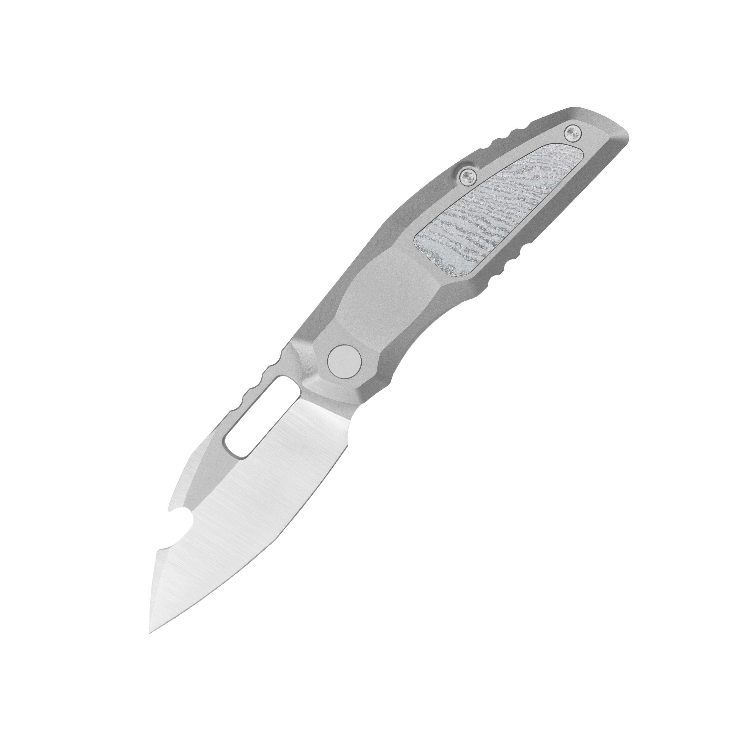 808Attack - Bead-blasted CPM-S90V Steel Frame Lock Pocket Knife
