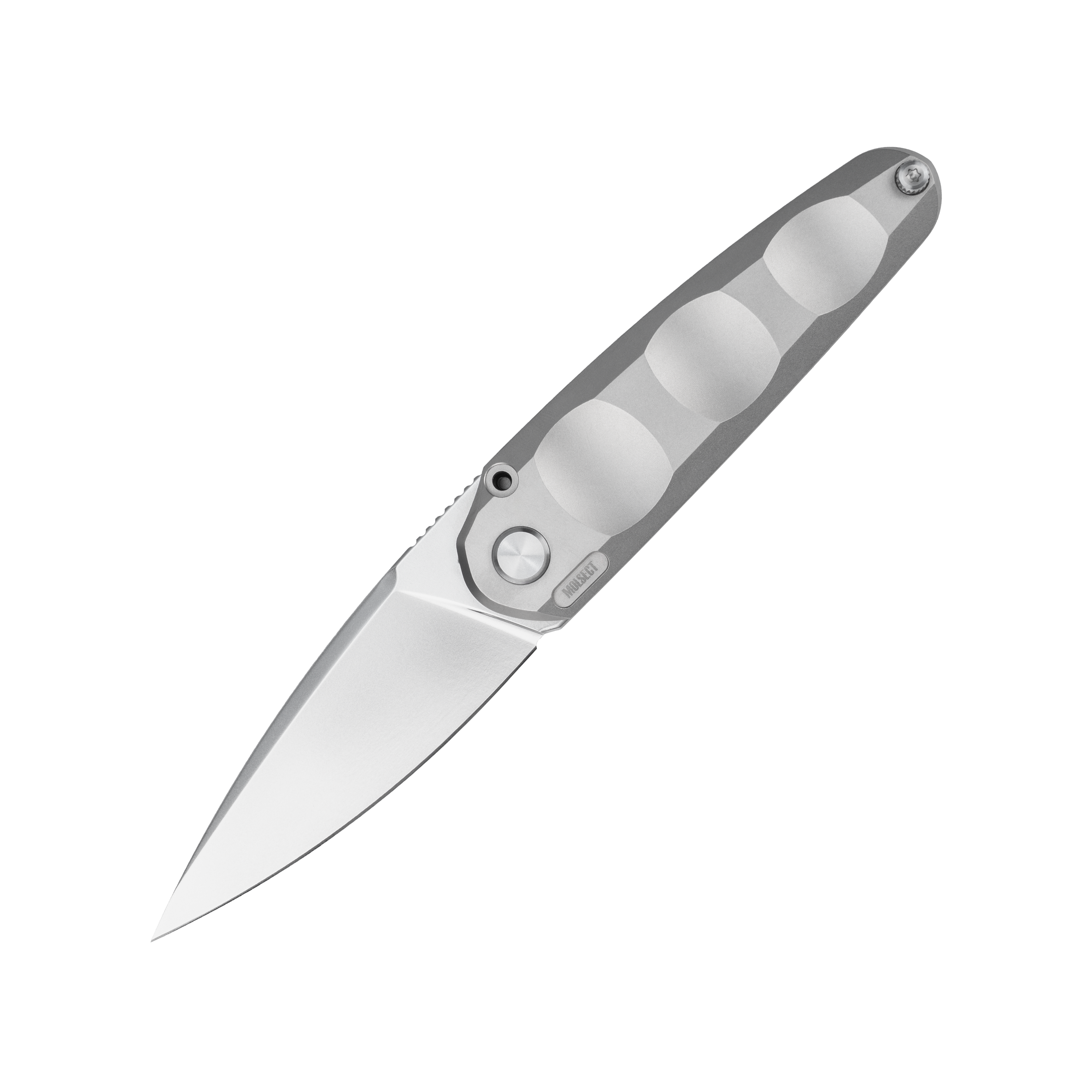Loop - Pearlescent Satin N690 Double Detent Pocket Knife M1096T