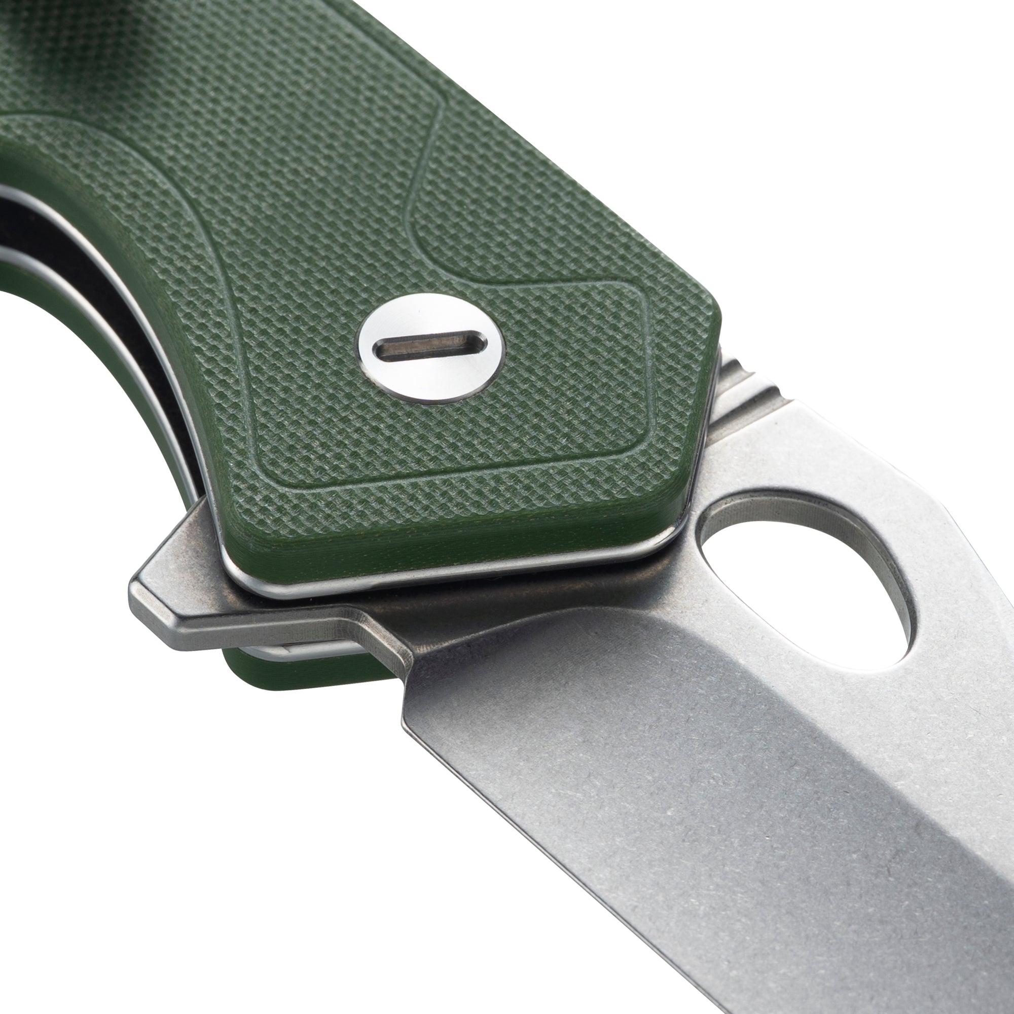 Croc -14C28N Button Lock Pocket Knife M1216OD - OD Green