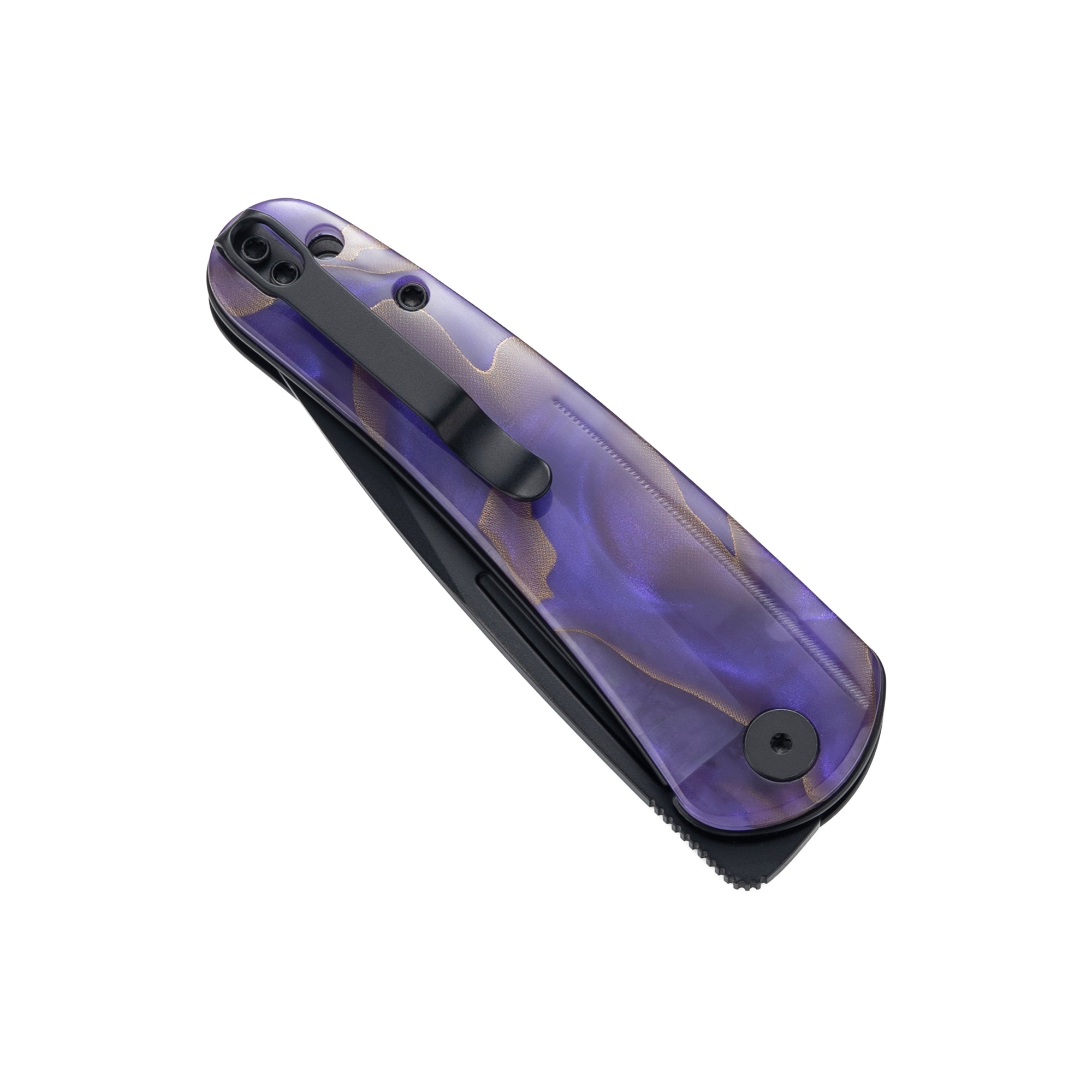 Orbit-14C28N Front Flipper pocket Knife M1066AP-Copper Foil Resin