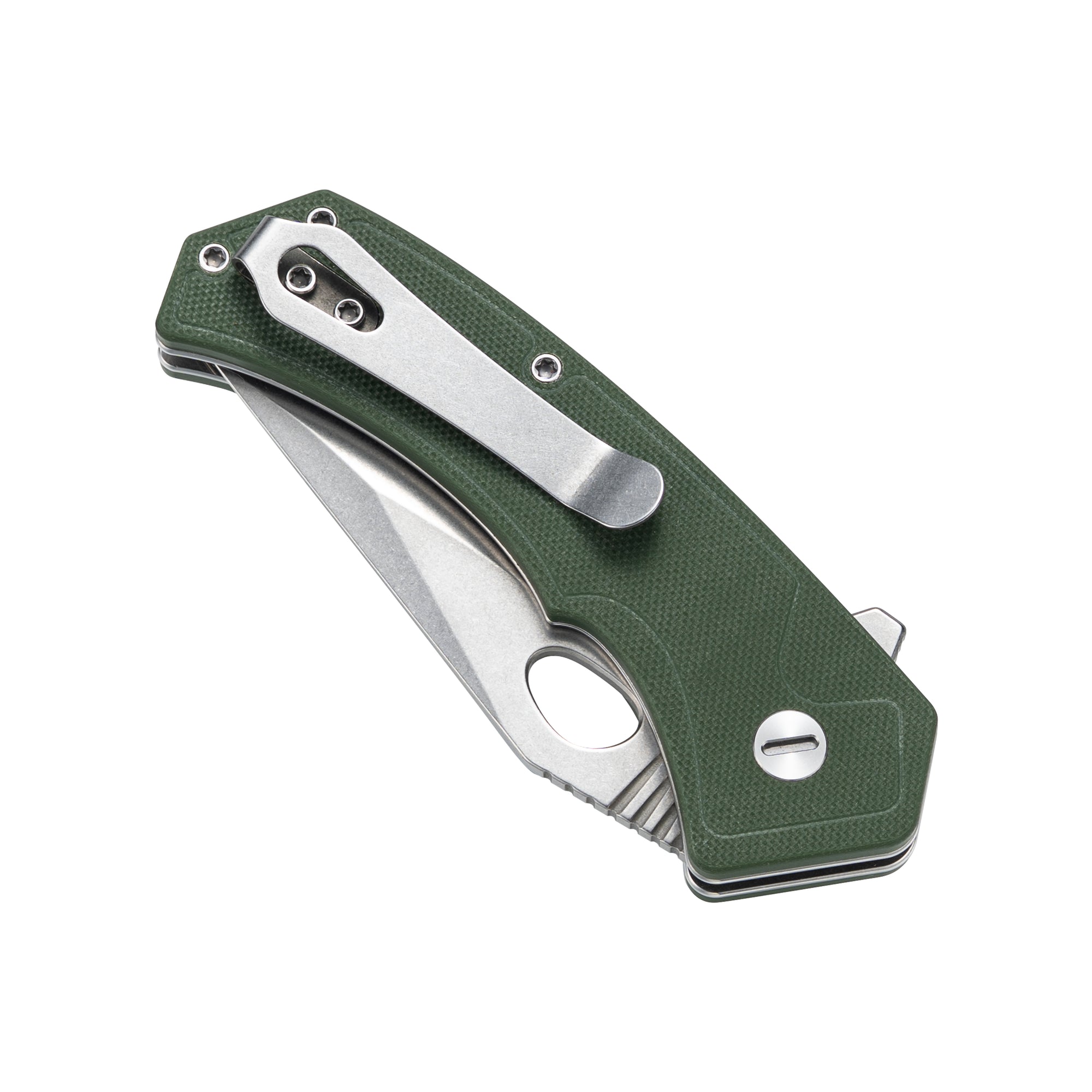 Croc -14C28N Button Lock Pocket Knife M1216OD - OD Green