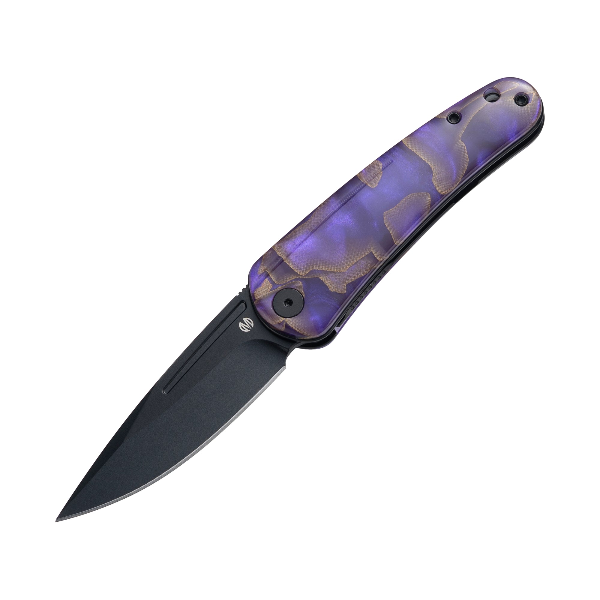 Orbit-14C28N Front Flipper pocket Knife M1066AP-Copper Foil Resin