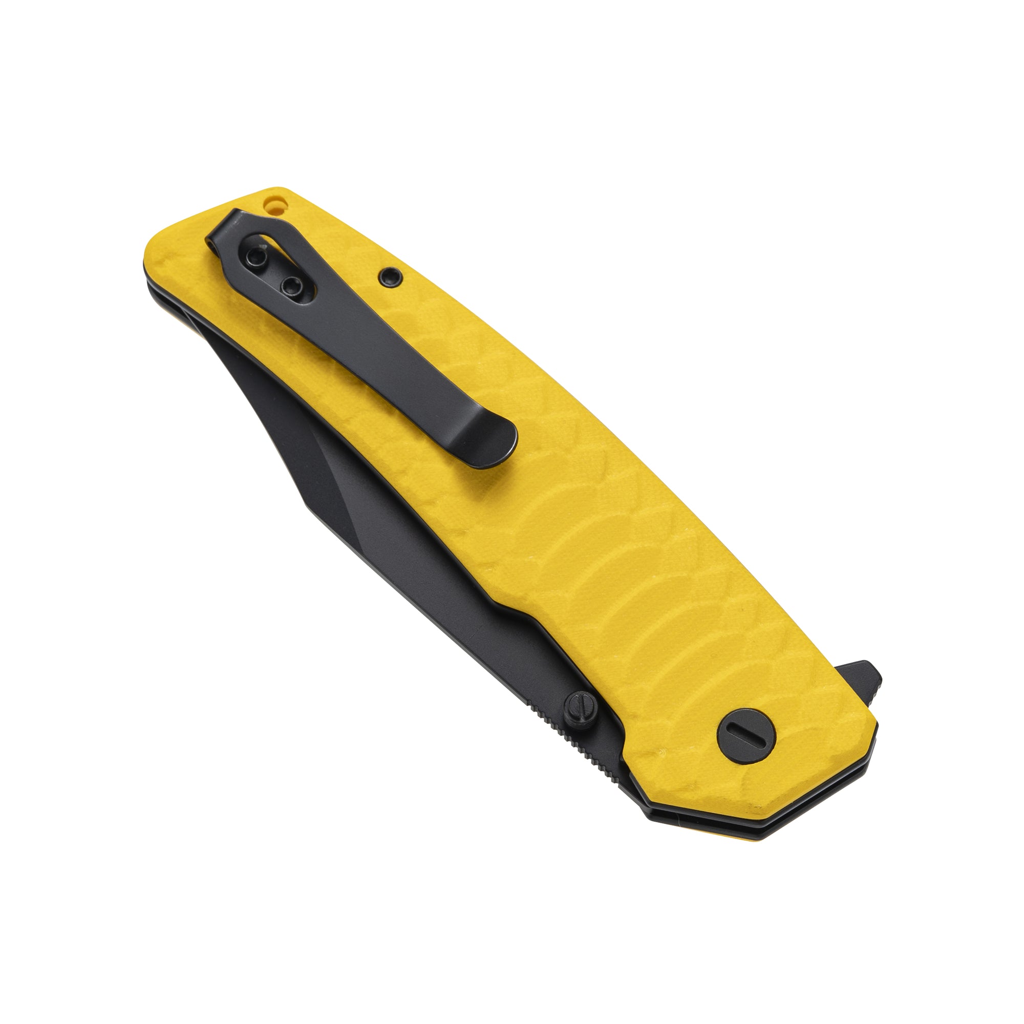Jungle - 14C28N Bowie Hunting Knife Liner Lock M2023SY - Speed Yellow G10