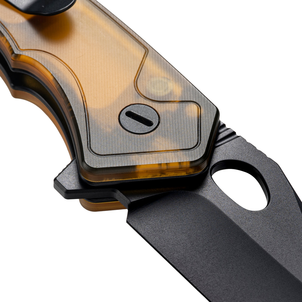 Croc -14C28N Button Lock Pocket Knife M1216P - PEI