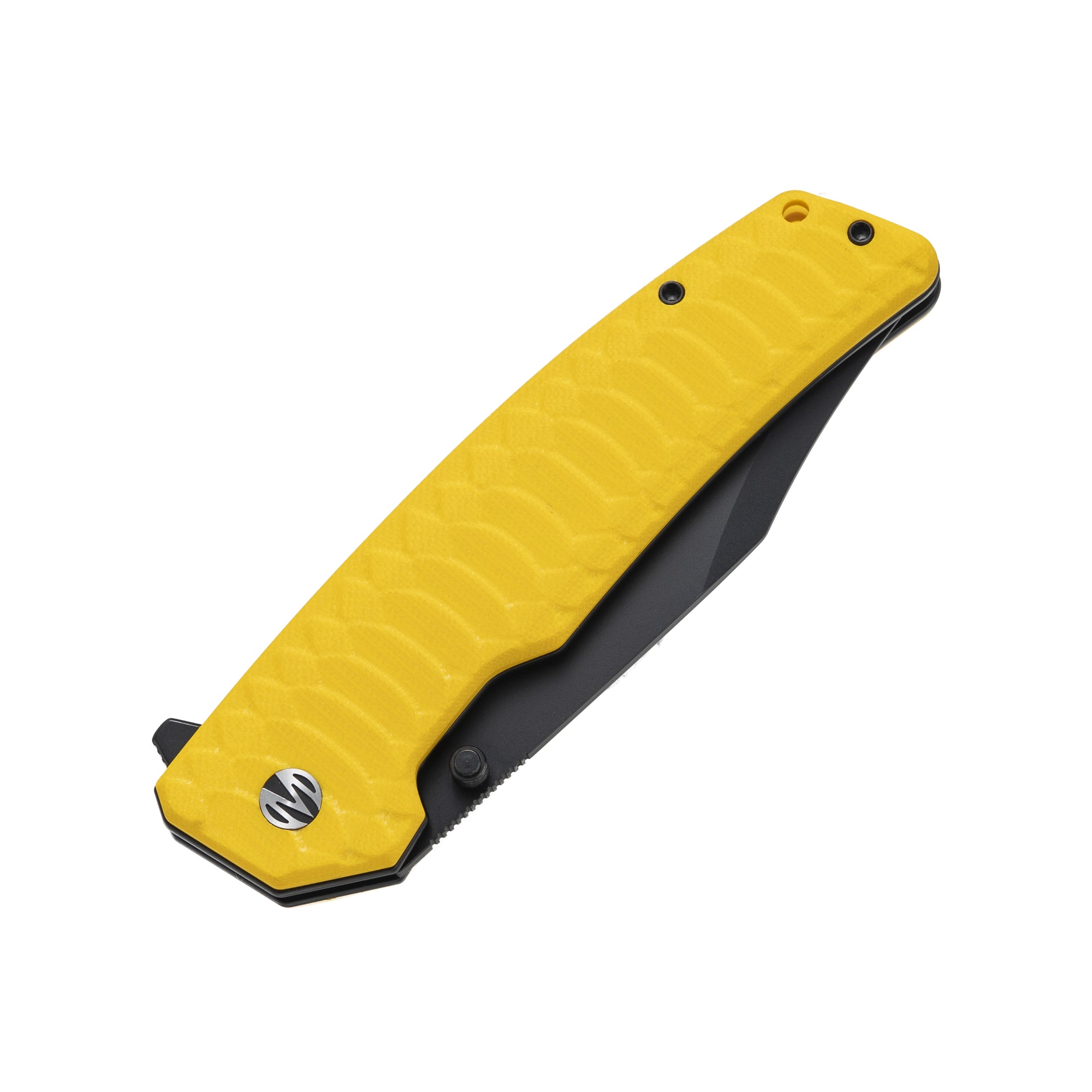 Jungle - 14C28N Bowie Hunting Knife Liner Lock M2023SY - Speed Yellow G10
