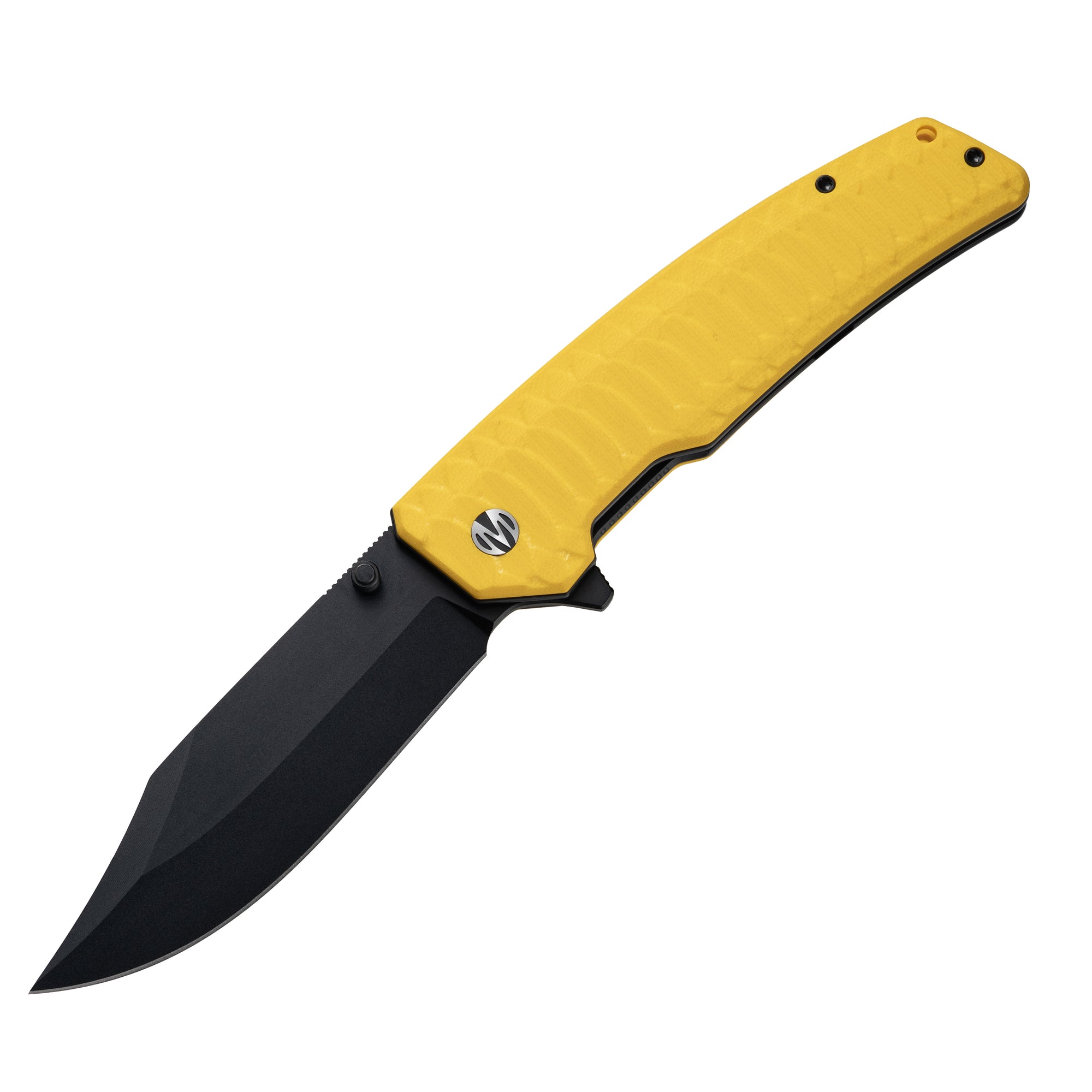 Jungle - 14C28N Bowie Hunting Knife Liner Lock M2023SY - Speed Yellow G10
