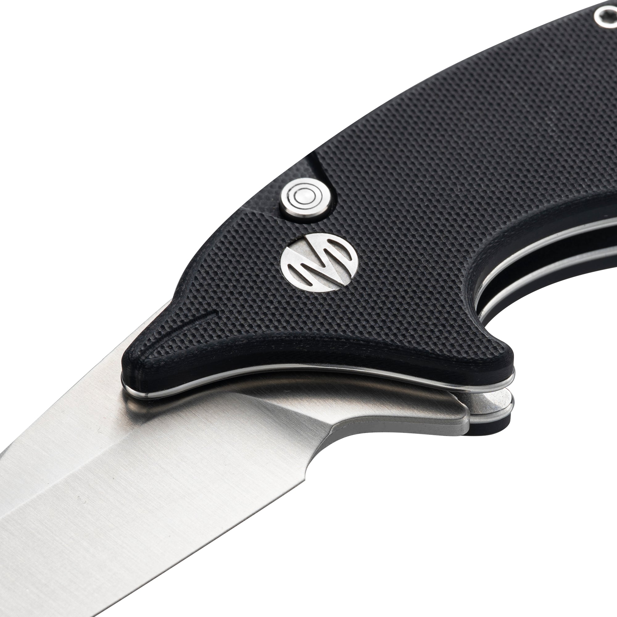 Cove -14C28N Button Lock Pocket Knife M996B - Black G10