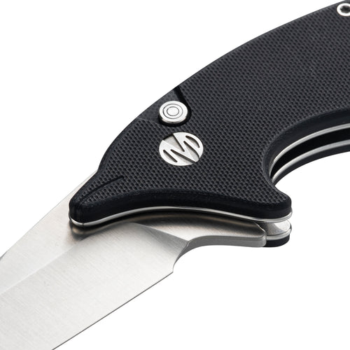 Cove -14C28N Button Lock Pocket Knife M996B - Black G10