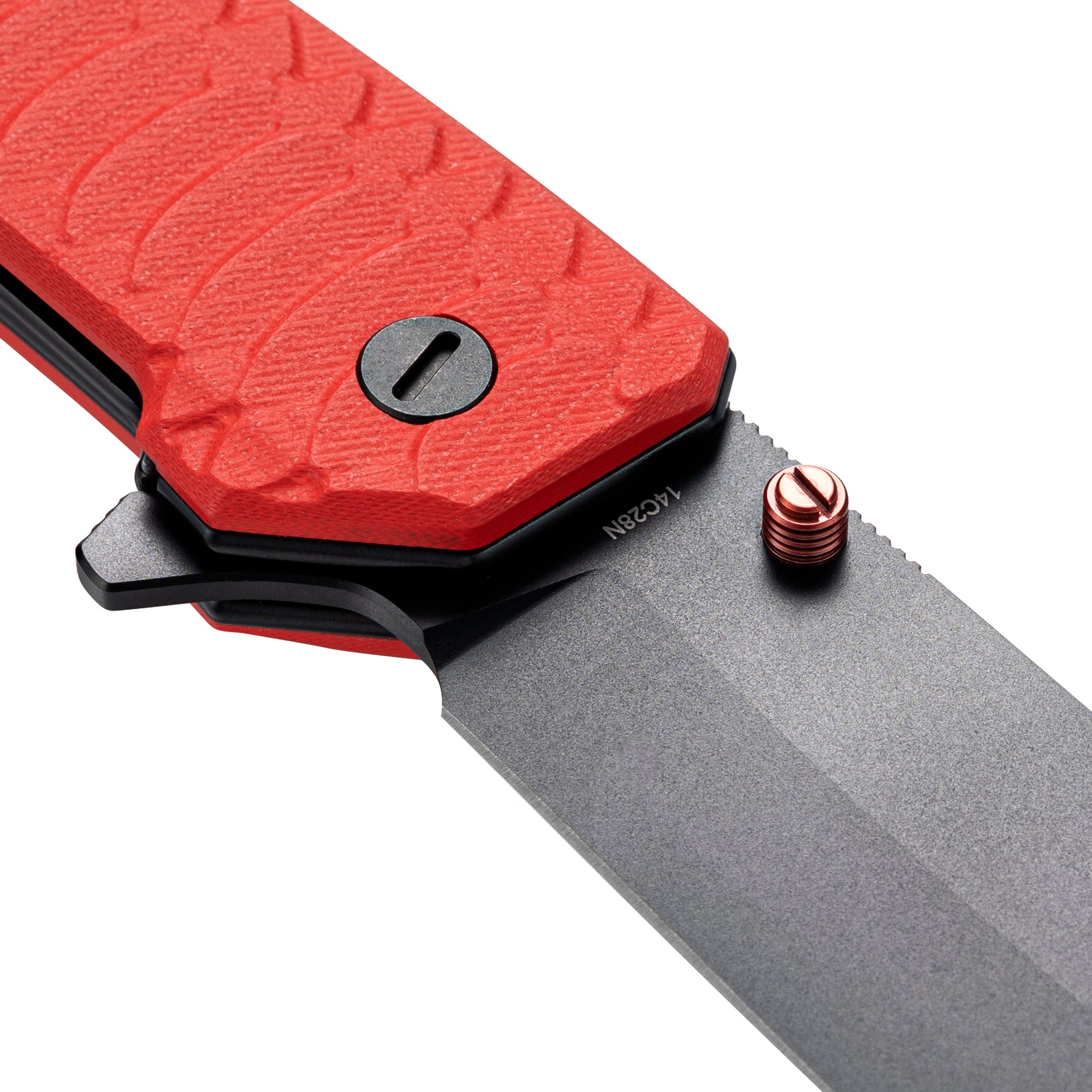 Jungle - 14C28N Bowie Hunting Knife M2023R - Red G10