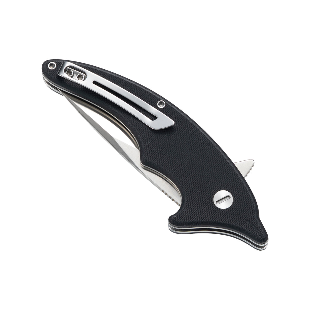Cove -14C28N Button Lock Pocket Knife M996B - Black G10
