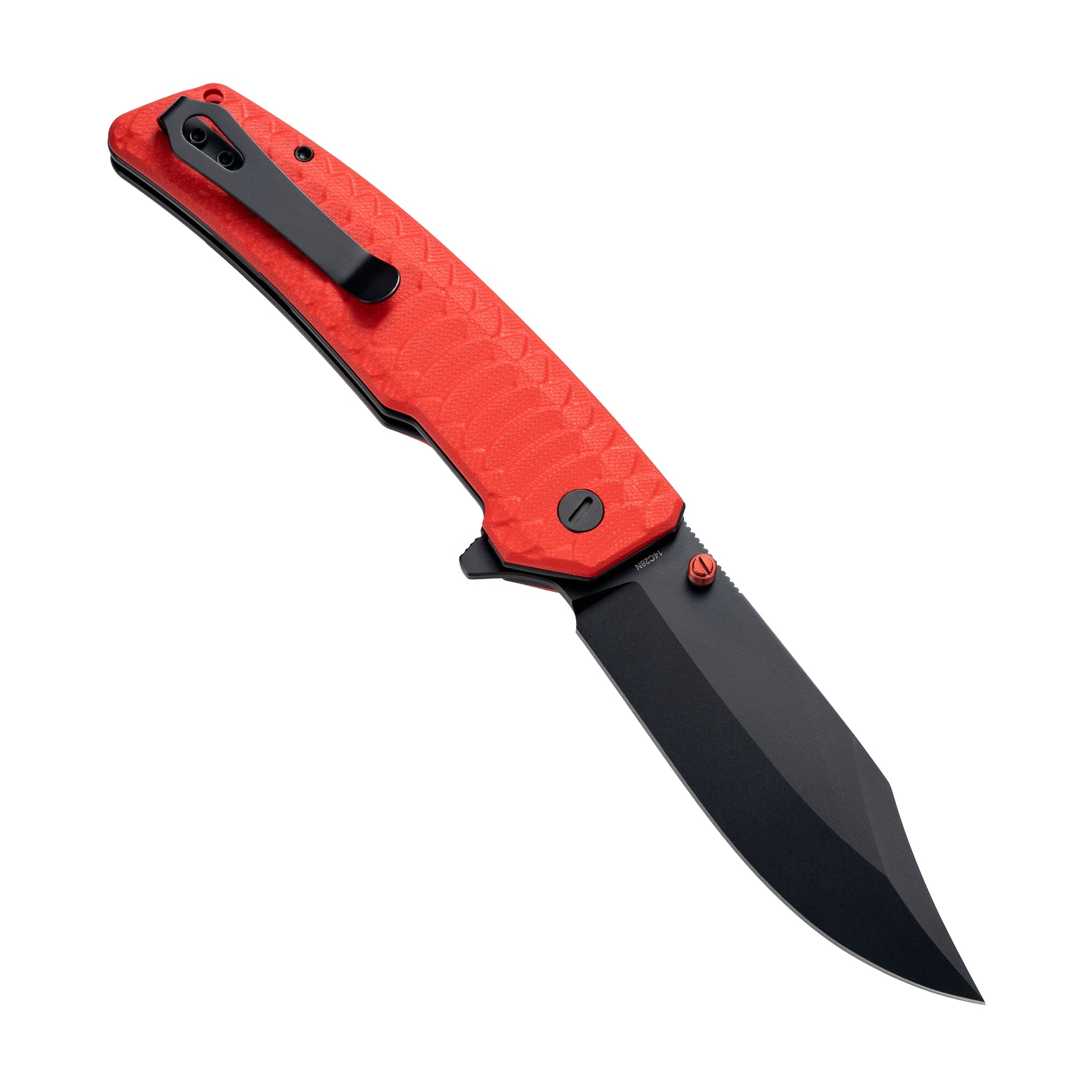 Jungle - 14C28N Bowie Hunting Knife M2023R - Red G10