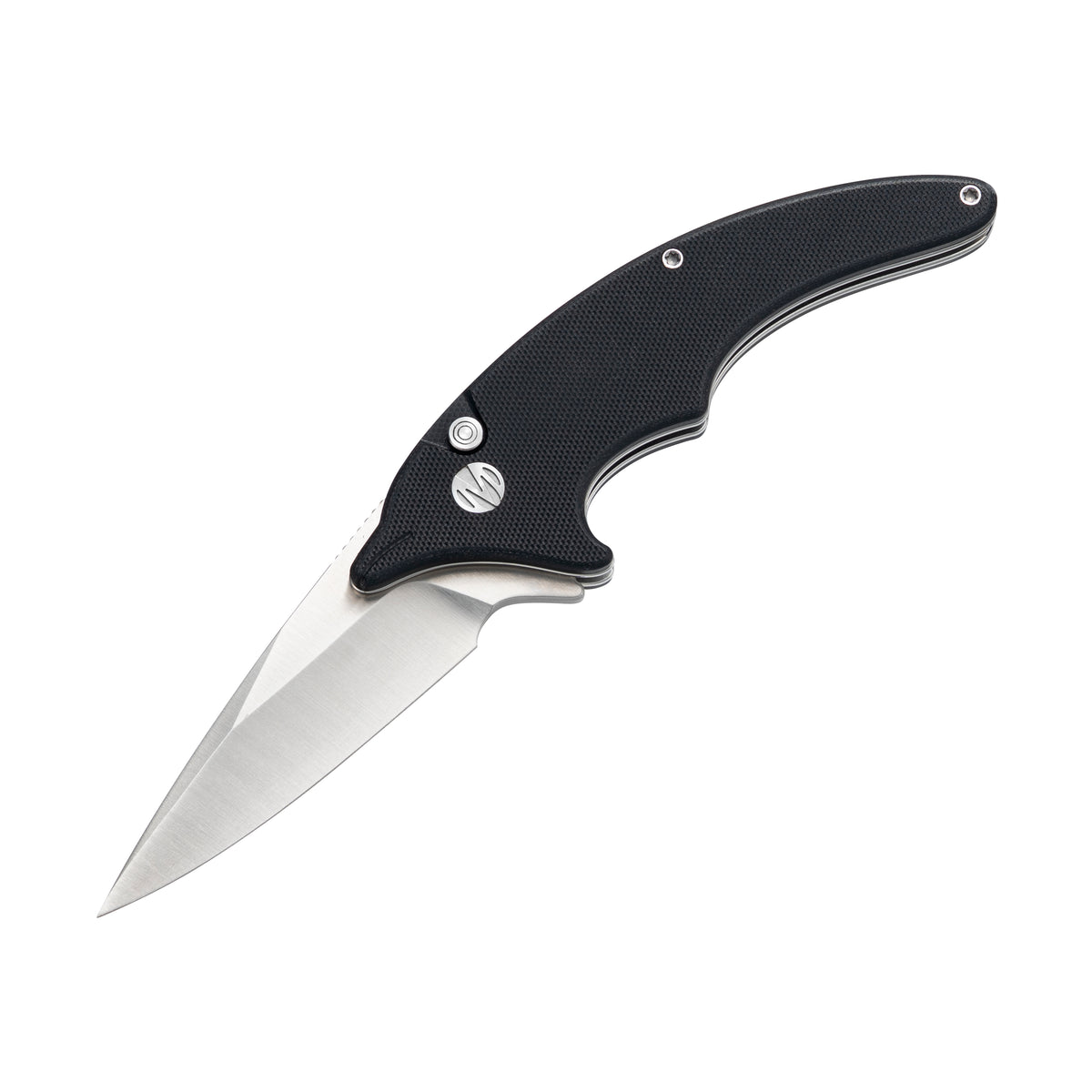 Cove -14C28N Button Lock Pocket Knife M996B - Black G10