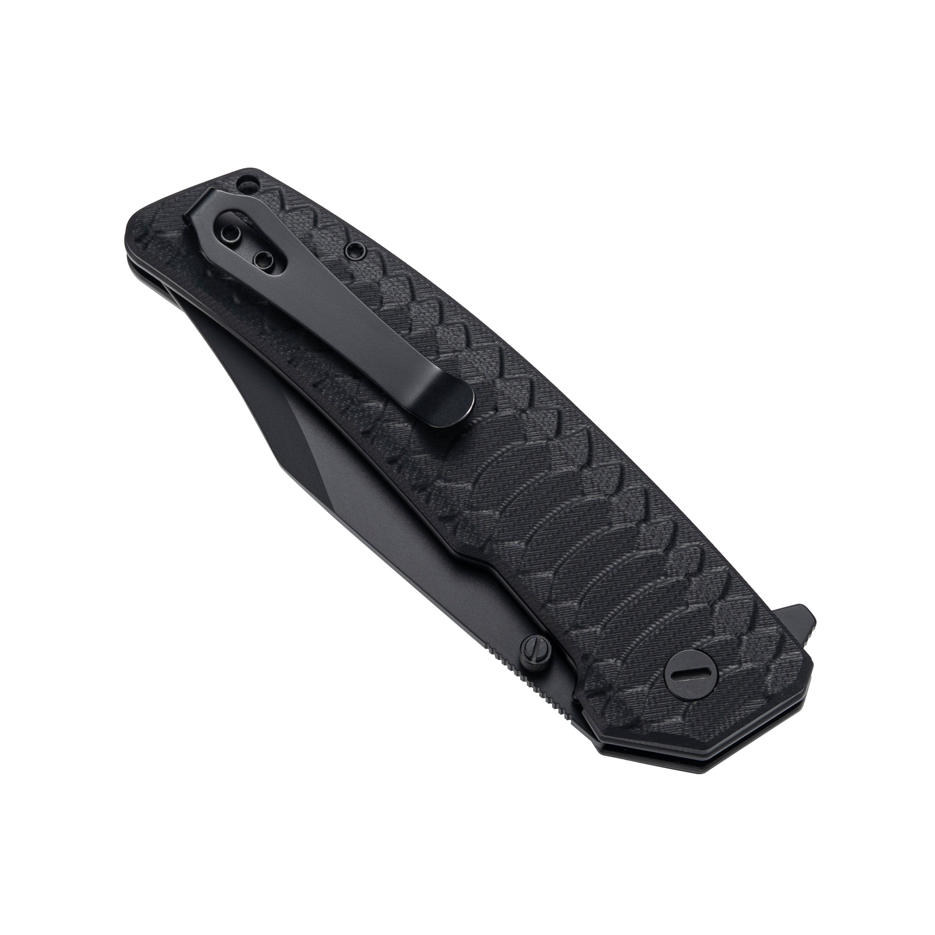 Jungle - 14C28N Bowie Hunting Knife Liner Lock M2023NR - Black G10