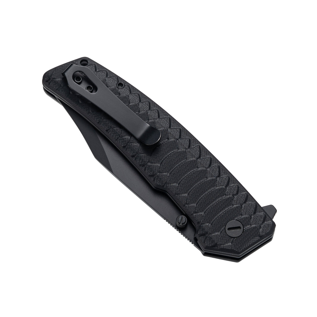 Jungle - 14C28N Bowie Hunting Knife Liner Lock M2023NR - Black G10