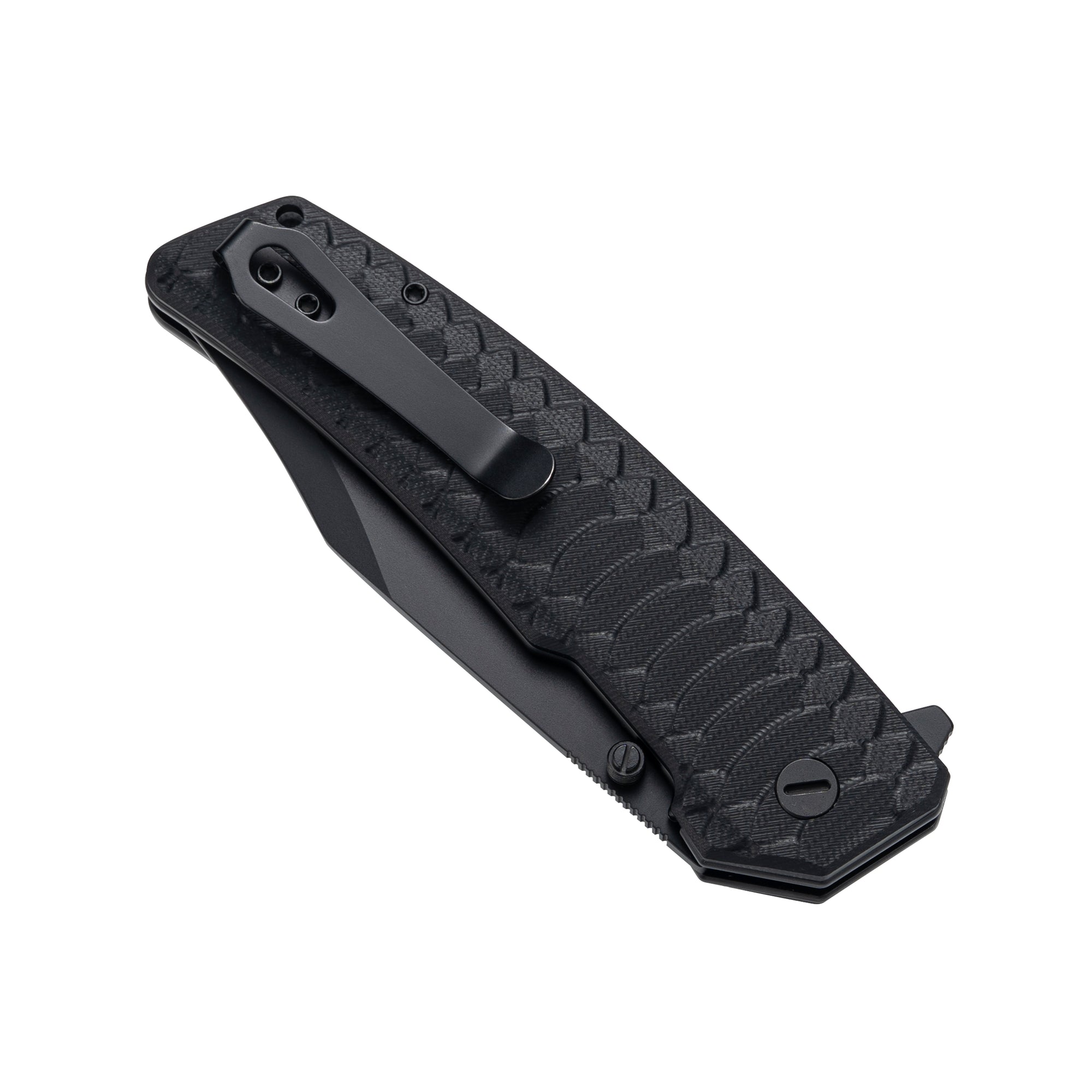 Jungle - 14C28N Bowie Hunting Knife Liner Lock M2023NR - Black G10