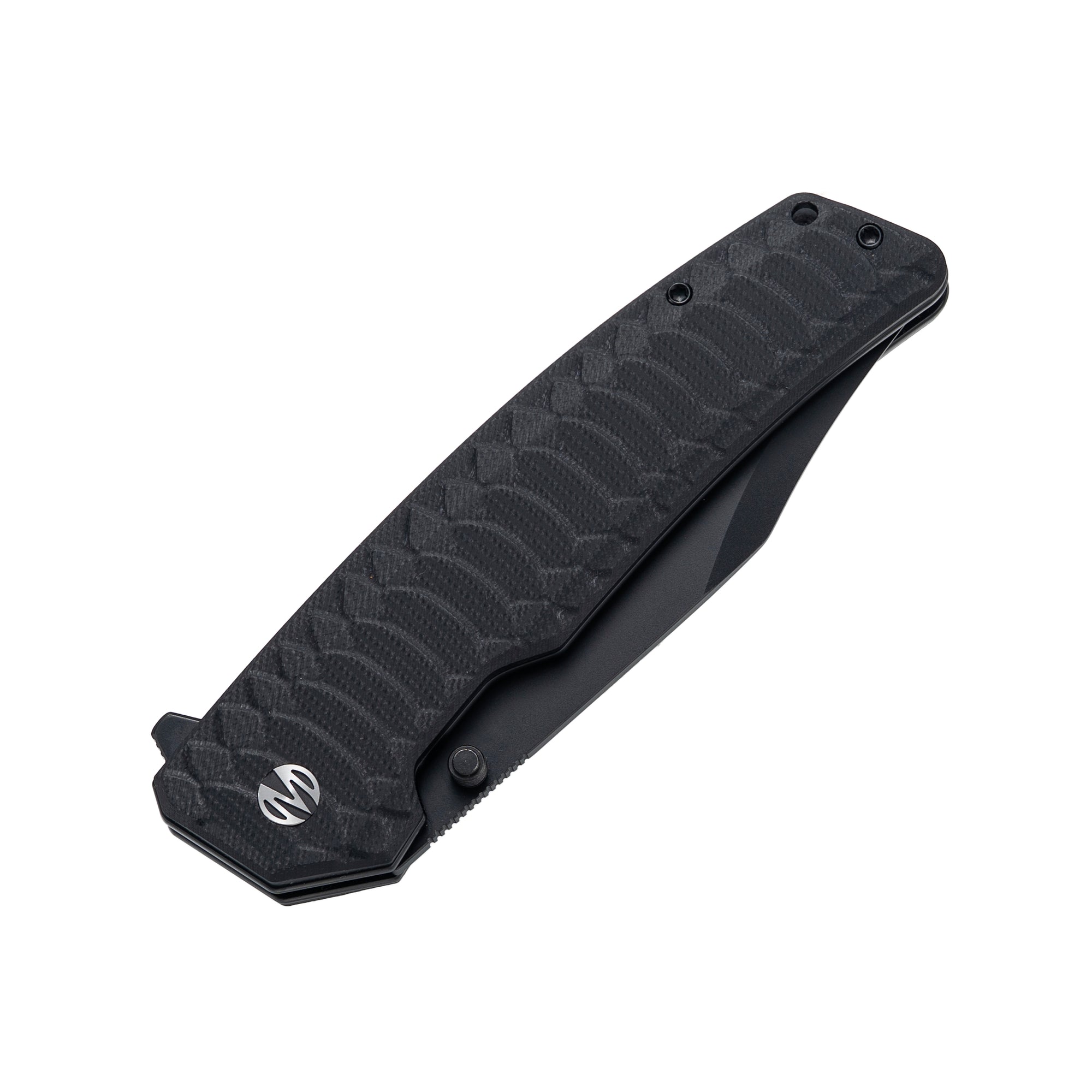 Jungle - 14C28N Bowie Hunting Knife Liner Lock M2023NR - Black G10