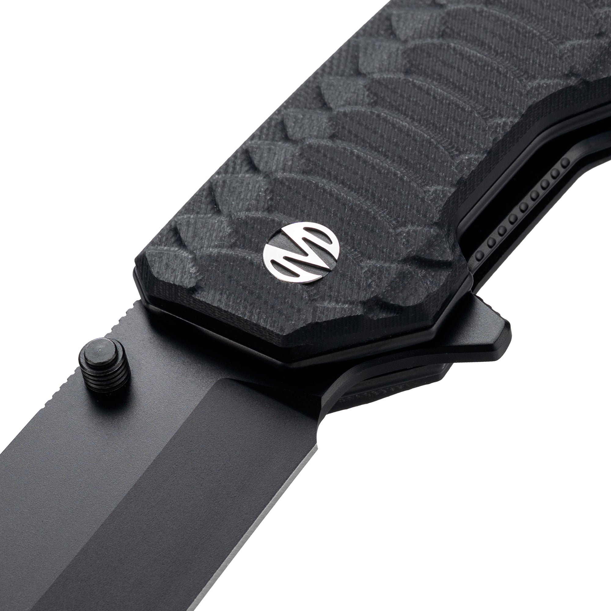 Jungle - 14C28N Bowie Hunting Knife Liner Lock M2023NR - Black G10