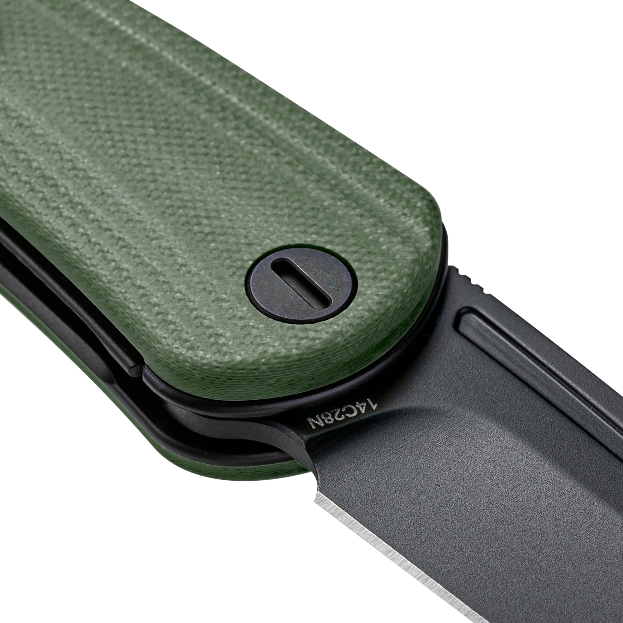 Orbit-14C28N Front Flipper pocket Knife M1066OD-OD Green G10