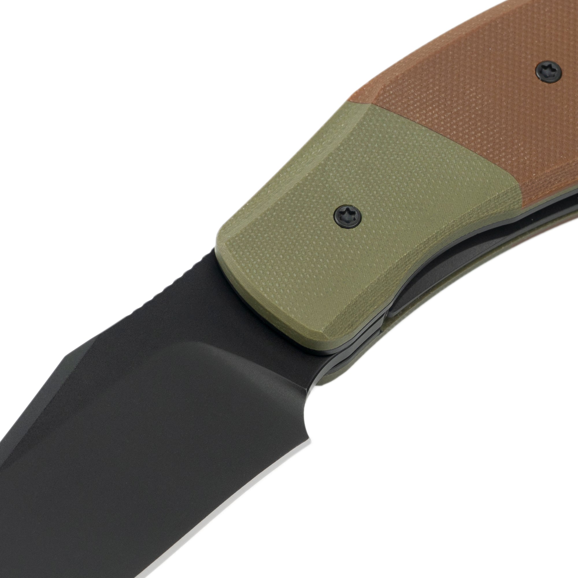 OldFashioned -14C28N Liner Lock Pocket Knife MUC777GB -OD Green & Brown G10