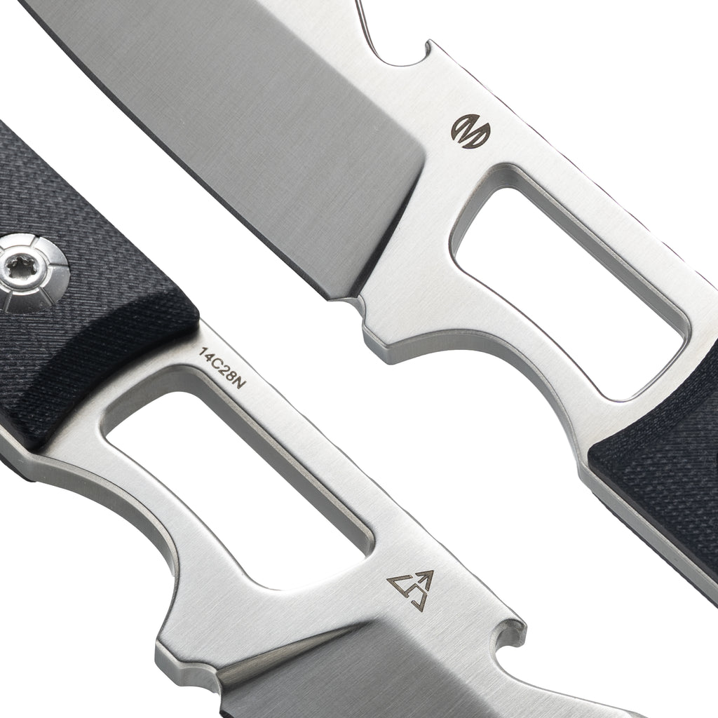 NOIZ-14C28N Fixed Blade M101B-Black G10
