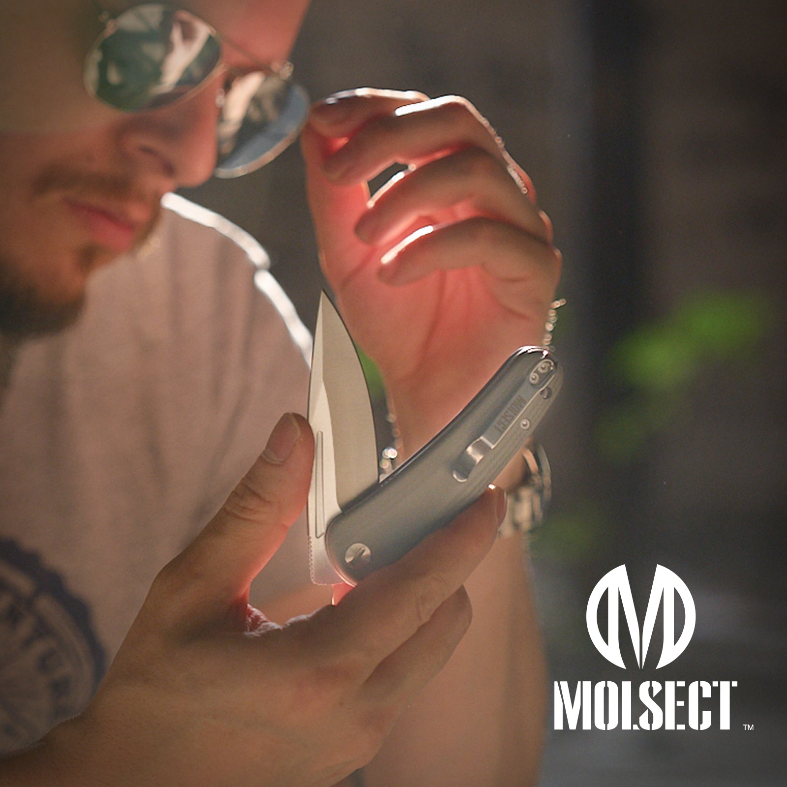 Orbit-14C28N Front Flipper pocket Knife M1066G-Grey G10 – Molsect