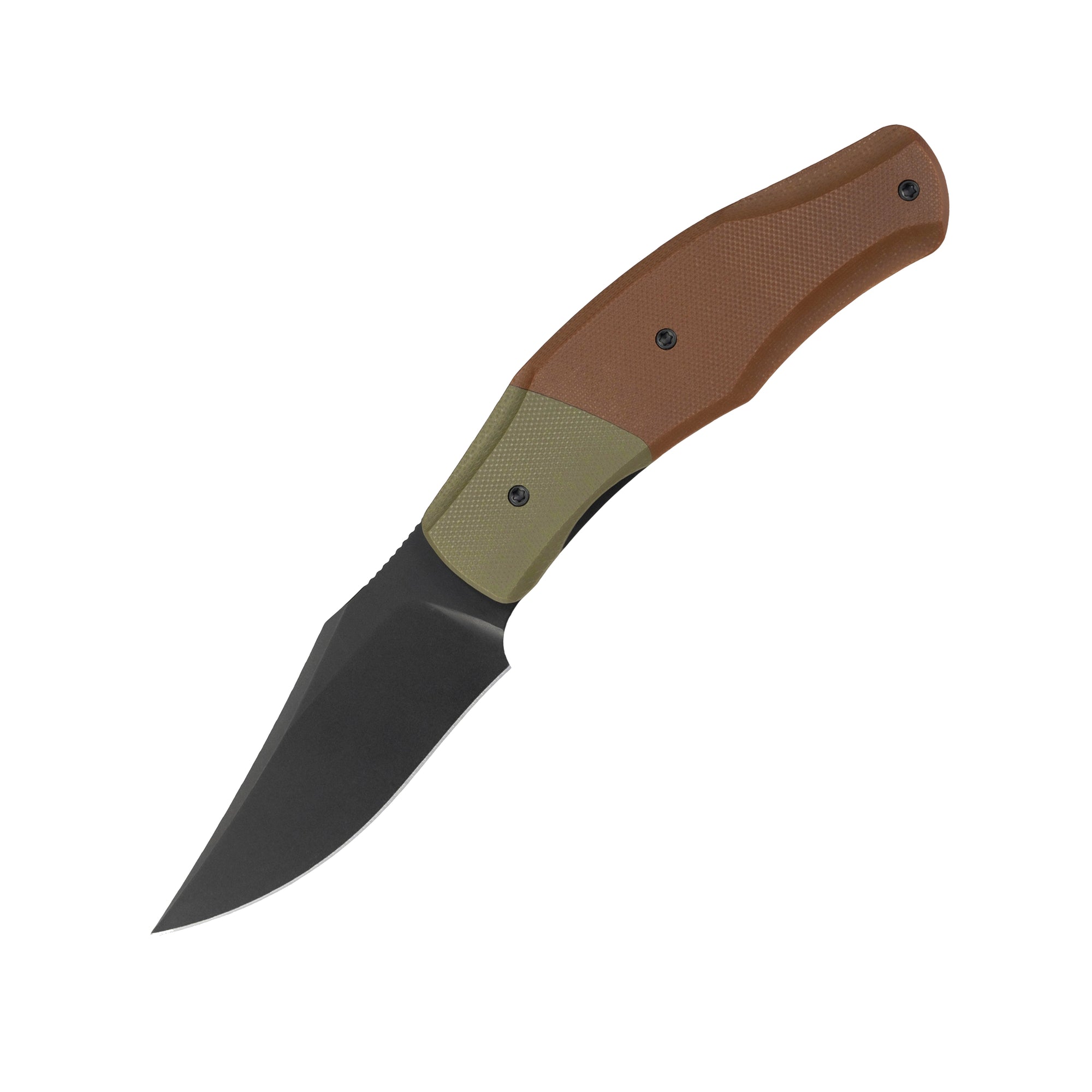 OldFashioned -14C28N Liner Lock Pocket Knife MUC777GB -OD Green & Brown G10