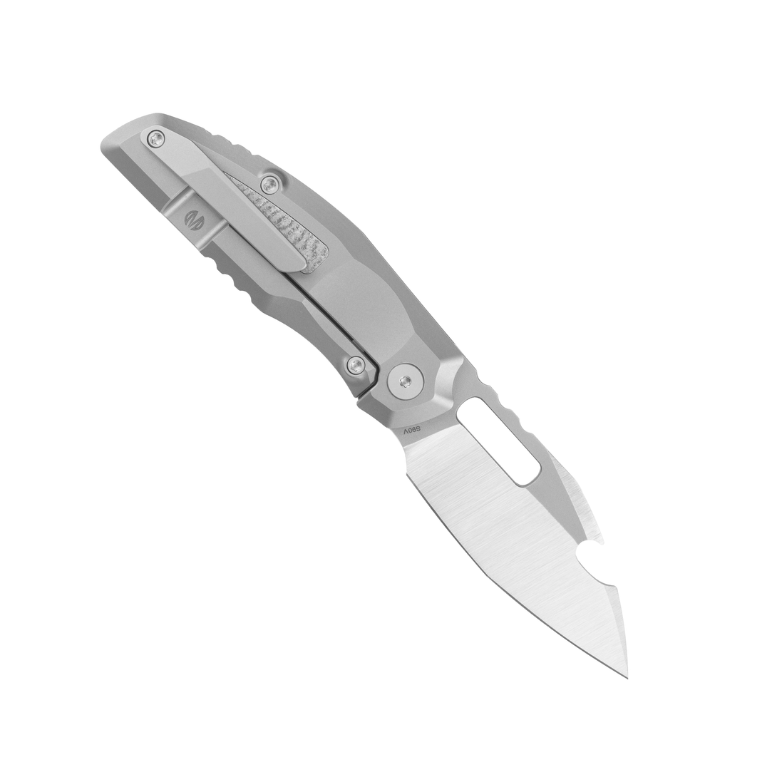 808Attack - Bead-blasted CPM-S90V Steel Frame Lock Pocket Knife