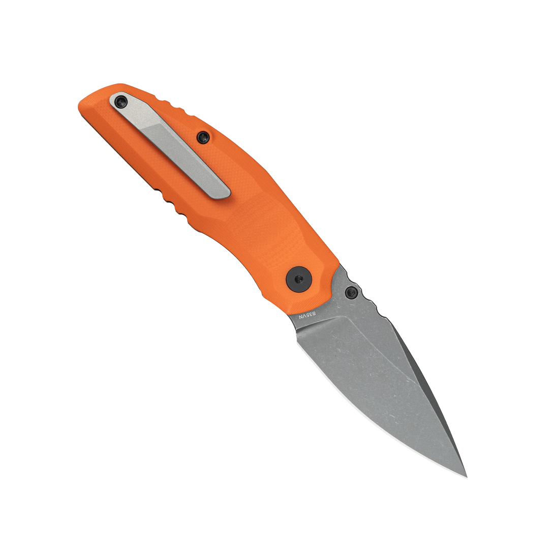808Sustain - Stonewashed CPM-S35VN Steel Liner Lock Pocket Knife