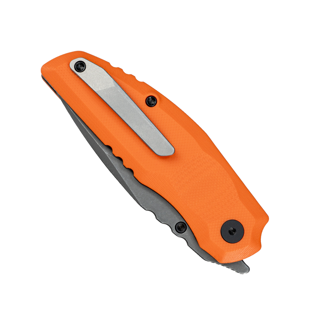 808Sustain - Stonewashed CPM-S35VN Steel Liner Lock Pocket Knife