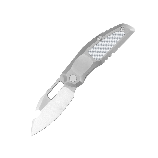 808Attack - Bead-blasted CPM-S90V Steel Frame Lock Pocket Knife